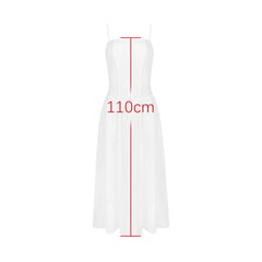 Elegant Dresses for Women Hollow Out Flare Little White Dress