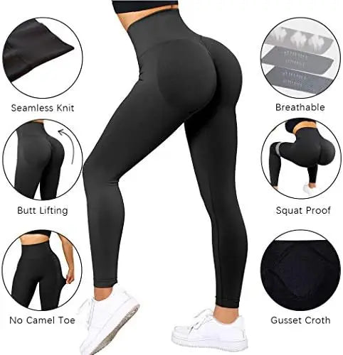 Women's Hips Tight Peach Buttocks High Waist Nude Fitness Yoga Pants